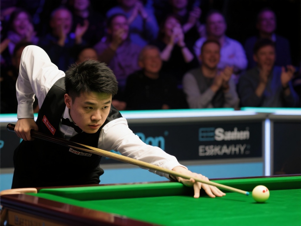 斯佳辉惜败奥沙利文,止步四强之外 以某一局为例,斯佳辉在落后的情况下,通过